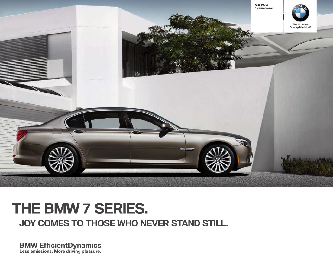 2012 BMW 7-Series Brochure Page 35